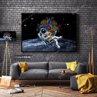 تابلو چاپی طرح فضانورد کد 5648