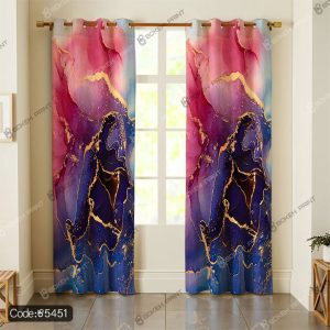 پرده چاپی پانچ طرح سنگ سه بعدی کد 5451