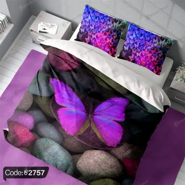 روتختی طرح پروانه و سنگ کد 2757