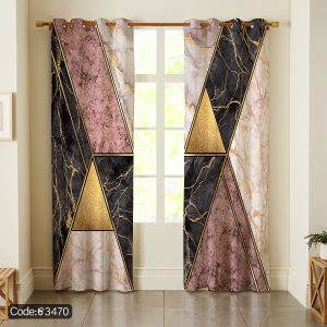 پرده پانچ طرح سنگ کد 3470