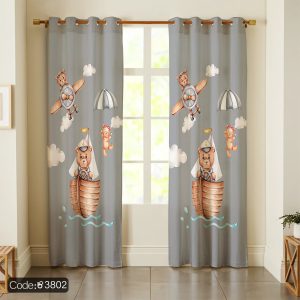 پرده پانچ بچگانه طرح خرس کد 3802