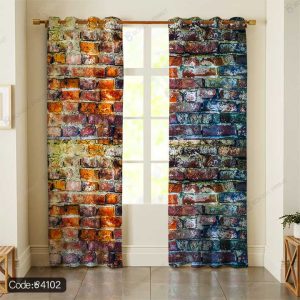 پرده پانچ طرح آجر کد 4102