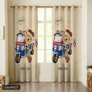 پرده پانچ طرح تدی کد 4127