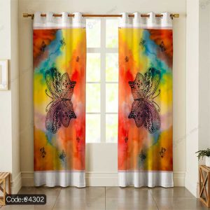 پرده طرح پروانه کد 4302