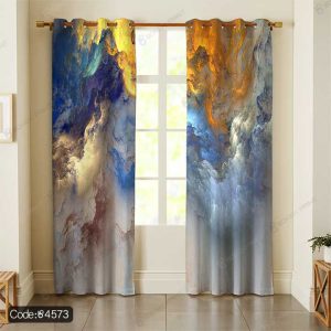 پرده پانچ طرح ماربل کد 4573