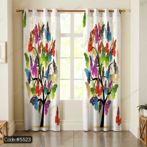 پرده طرح درخت پروانه کد 5523
