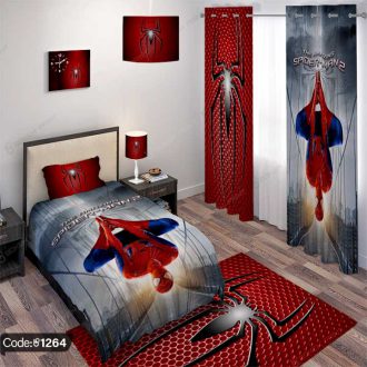 ست اتاق خواب طرح مرد عنکبوتی | SpiderMan کد 1264