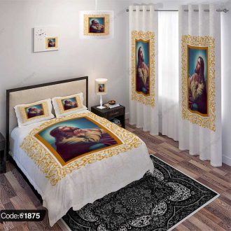 ست اتاق خواب طرح عیسی مسیح کد 1875