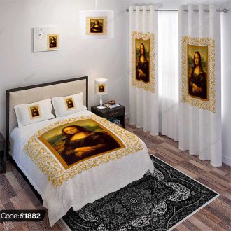 ست اتاق خواب طرح نقاشی مونا لیزا کد 1882