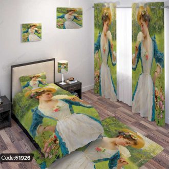 ست اتاق خواب طرح نقاشی زن کد 1926