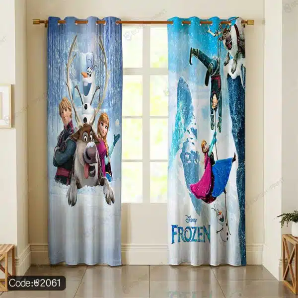 پرده طرح فروزن کد 2061