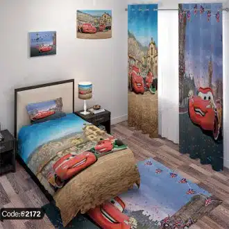 ست اتاق خواب انیمیشن ماشین ها کد 2172