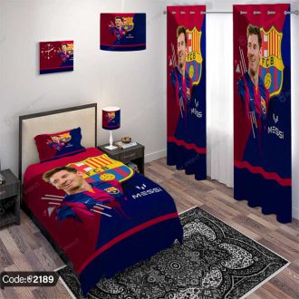 ست اتاق خواب ورزشی طرح مسی و بارسلونا کد 2189