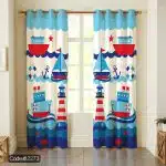 پرده طرح کشتی و لنگر کد 2273