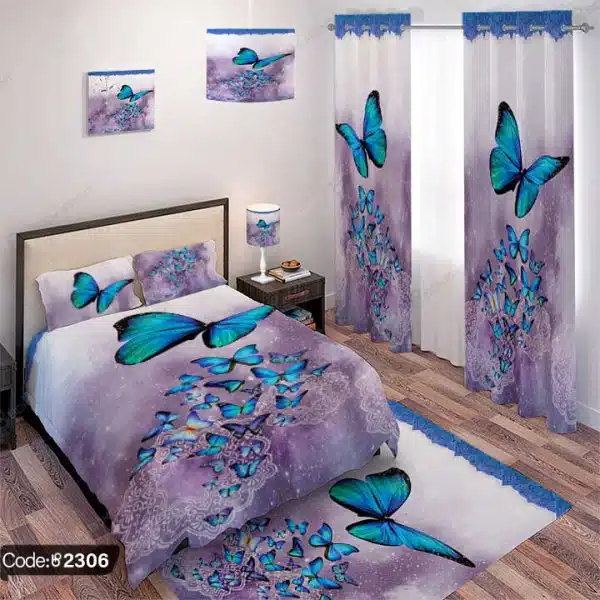 ست اتاق خواب طرح پروانه کد 2306