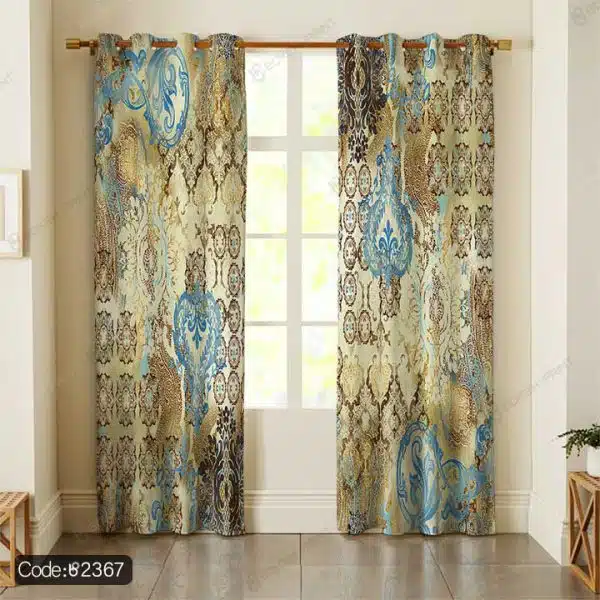 پرده طرح داماس و تذهیب کد 2367