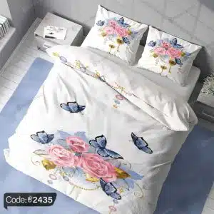 روتختی طرح پروانه و گل کد 2435