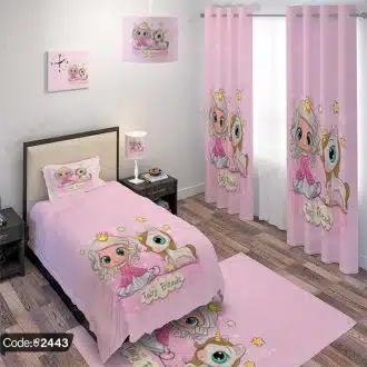 ست اتاق خواب پرنسس و اسب تک شاخ کد 2443
