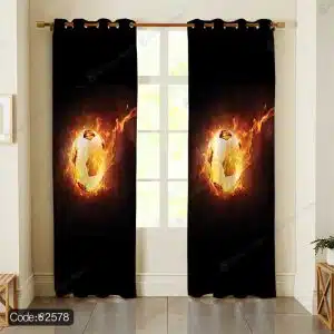 پرده ورزشی طرح توپ آتشی کد 2578