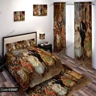 ست اتاق خواب طرح فرانسوی کد 2597