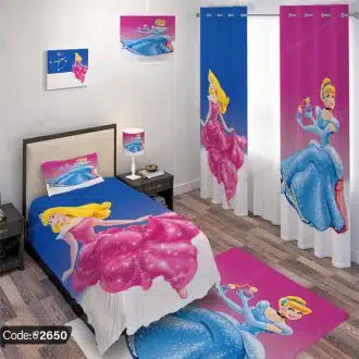ست اتاق خواب طرح سیندرلا و زیبای خفته کد 2650