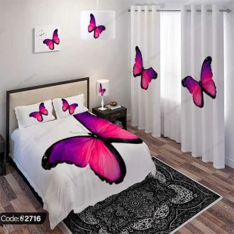 ست اتاق خواب طرح پروانه کد 2716