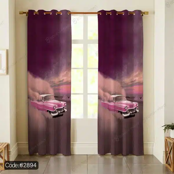 پرده طرح ماشین کد 2894