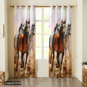 پرده طرح نقاشی اسب کد 2906
