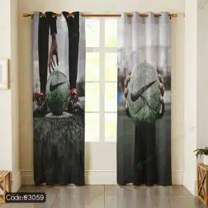 پرده ورزشی نایک و توپ فوتبال کد 3059