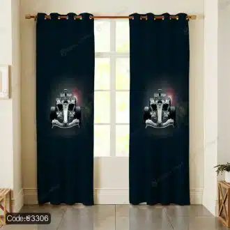 پرده پانچ طرح ماشین فرمول یک کد 3306