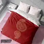 روتختی اسلیمی بته جقه قرمز کد 3630