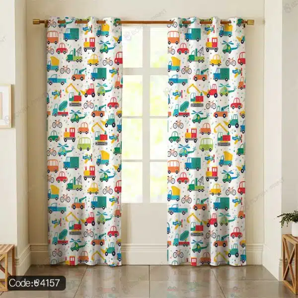 پرده طرح ماشین کد 4157