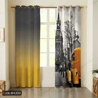 پرده پانچ برج ساعت و ماشین کد 4300