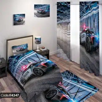 ست اتاق خواب طرح ماشین پلیس کد 4347