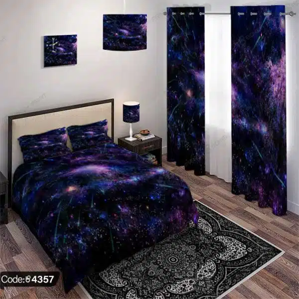 ست اتاق خواب طرح کهکشانی کد 4357