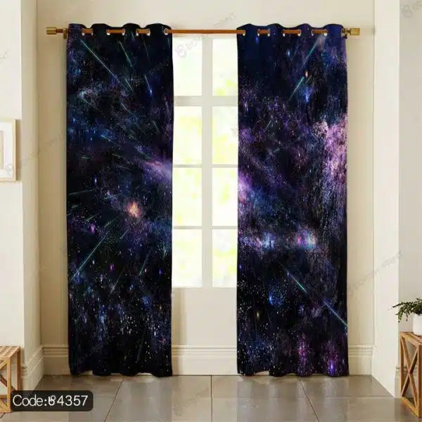 پرده طرح کهکشانی کد 4357