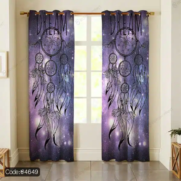 پرده طرح کهکشانی دریم کچر کد 4649