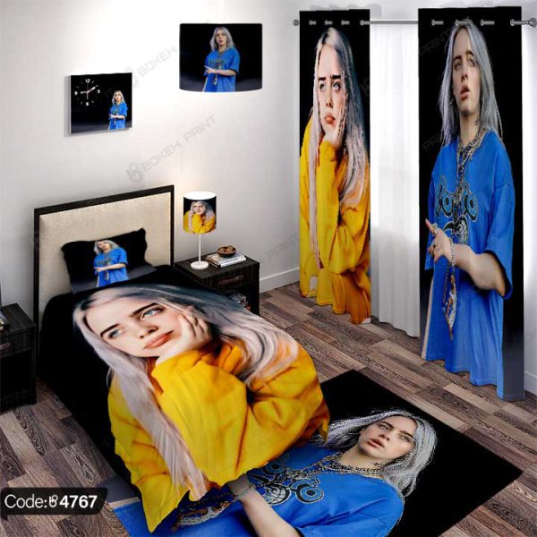 ست اتاق خواب طرح بیلی ایلیش | Billie Eilish کد 4767