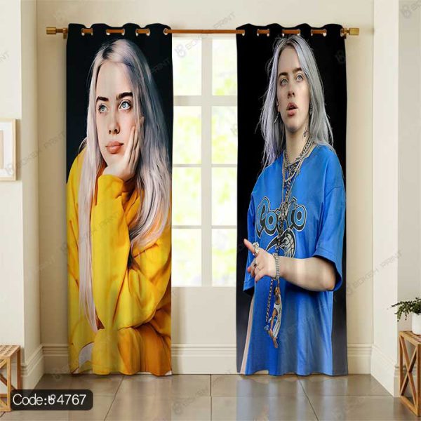 پرده طرح بیلی ایلیش | Billie Eilish کد 4767