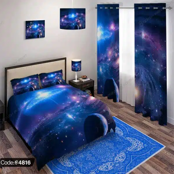 ست اتاق خواب طرح کهکشانی کد 4816