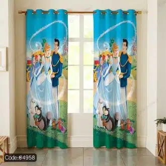 پرده طرح سیندرلا کد 4958