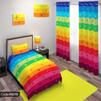 ست اتاق خواب پانچ رنگین کمان کد 5175