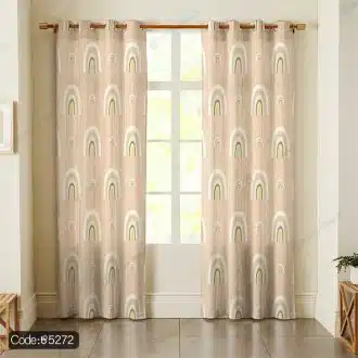 پرده طرح رنگین کمان کد 5272