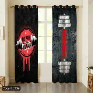 پرده طرح ورزشی هالتر و دمبل کد 5339