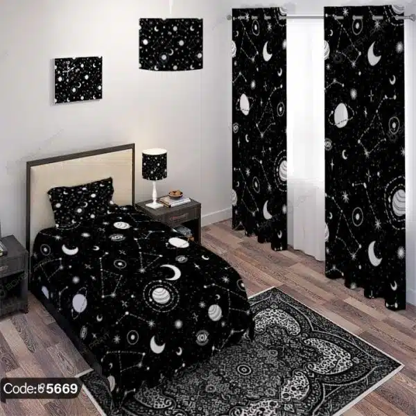 ست اتاق خواب طرح فضا کد 5669