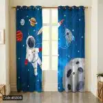 پرده طرح فضانورد و سفینه کد 5808