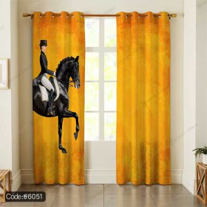 پرده طرح اسب کد 6051