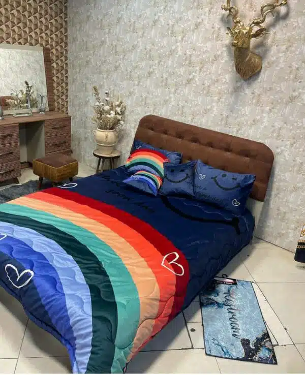 خرید آنلاین روتختی طرح رنگین کمان کد 5183