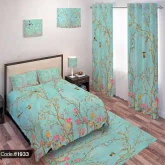 ست اتاق خواب طرح درخت و پرنده کد 1933