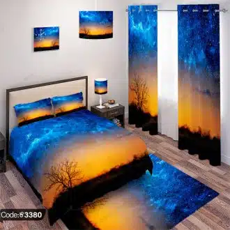ست اتاق خواب طرح منظره کهکشانی کد 3380